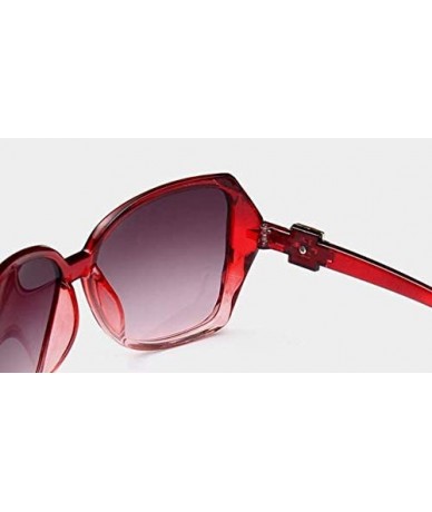 Square Star Glasses Women's Fashion Polarized Sunglasses Pink - Pink - CL190HMS487 $7.21