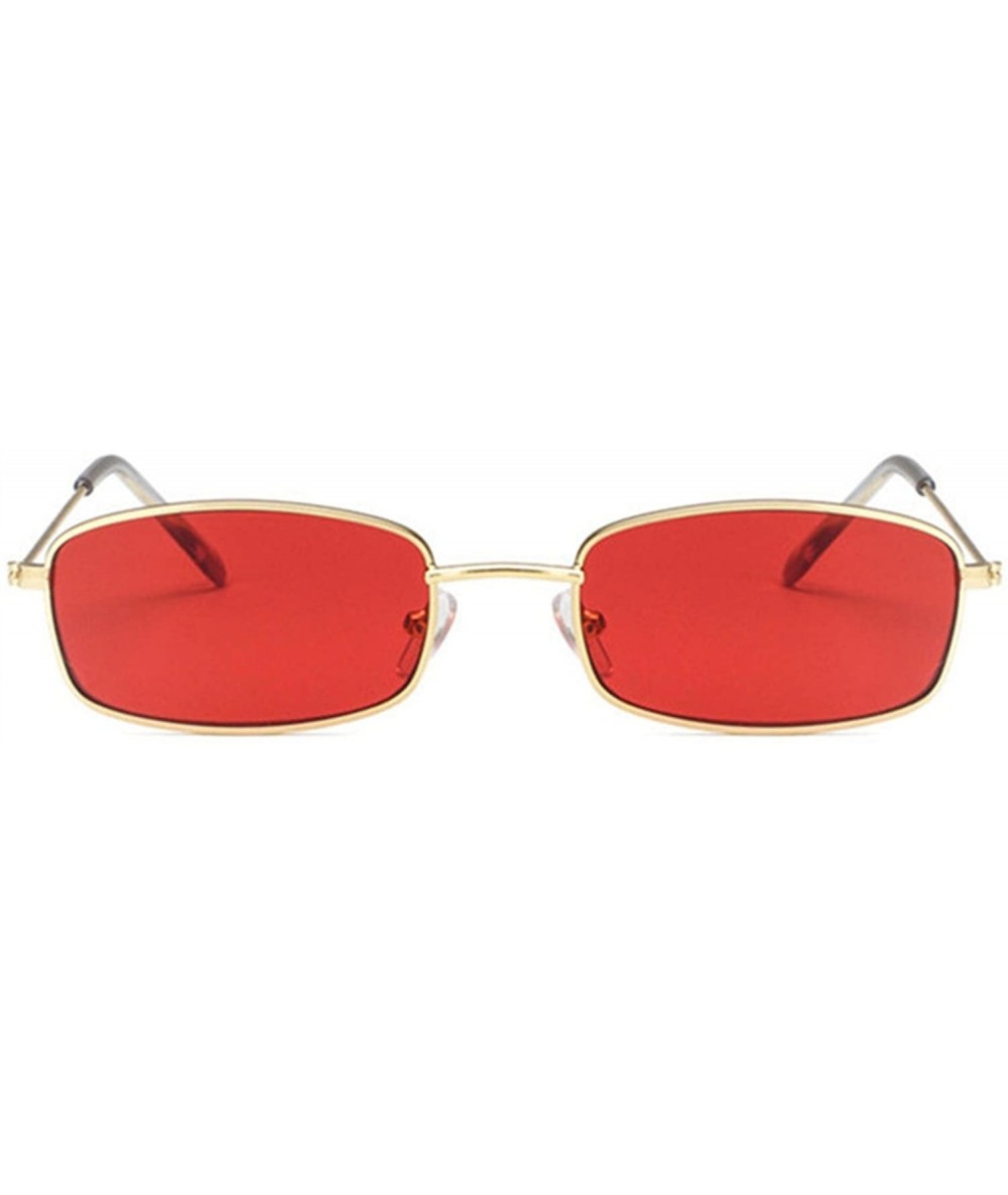 Fashion Vintage Rectangle Sunglasses Women Men Luxury Brand