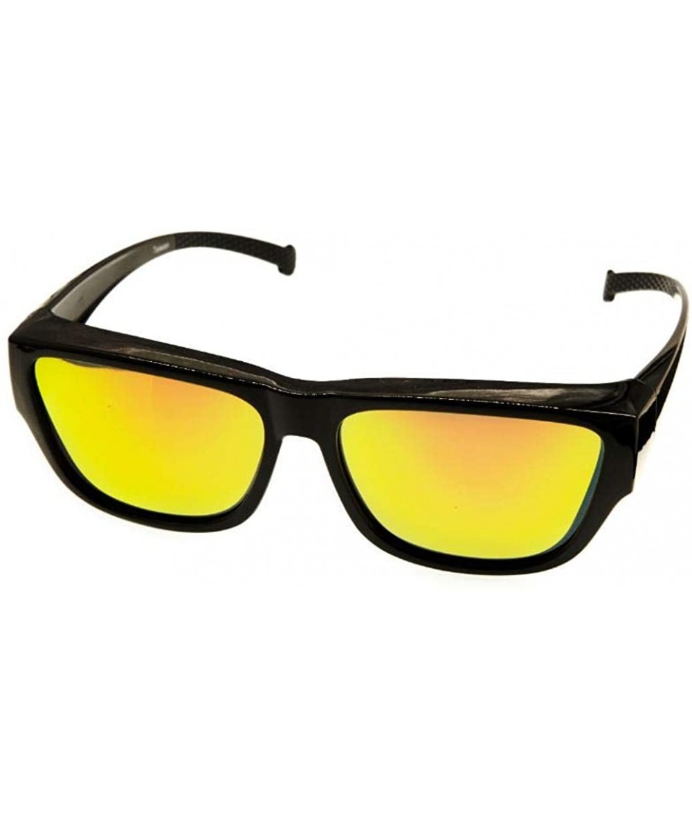 Rectangular Polarized Lens with Case - Size Large - Black Frame - C218HY2Q5WH $22.41