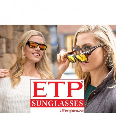 Rectangular Polarized Lens with Case - Size Large - Black Frame - C218HY2Q5WH $22.41