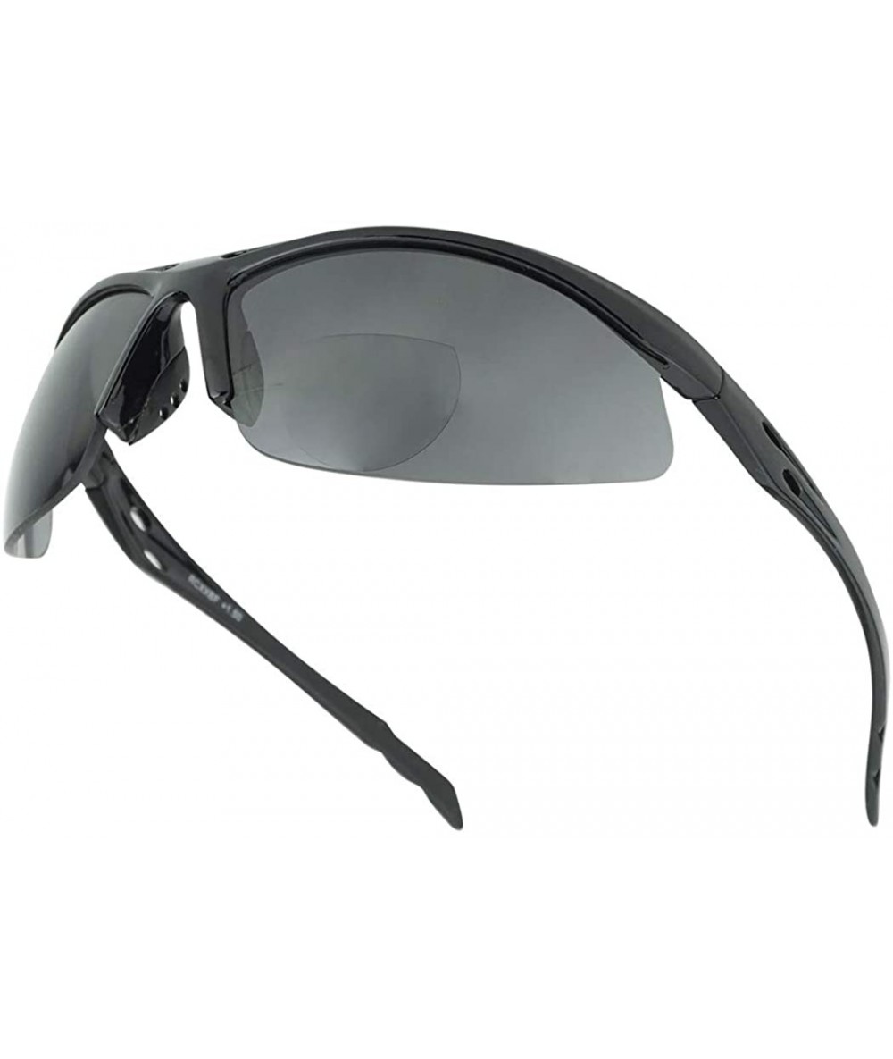 Wrap Sunglass Stop Half frame Sunglasses Strength - CS12KRXGU73 $7.74