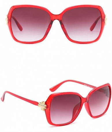 Sport Classic style Little Bee Sunglasses for Women PC AC UV 400 Protection Sunglasses - Red - CC18SARN0NG $15.97