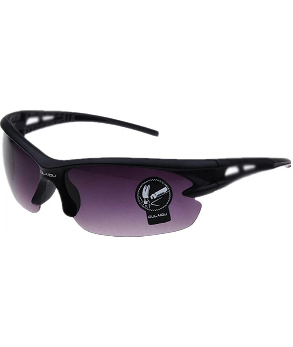 Goggle Crazy Explosion-Proof Lens Sunglasses Cycling Glasses Lenses - Black Frame Double-gray Lenses - 7R45363310Y $8.21