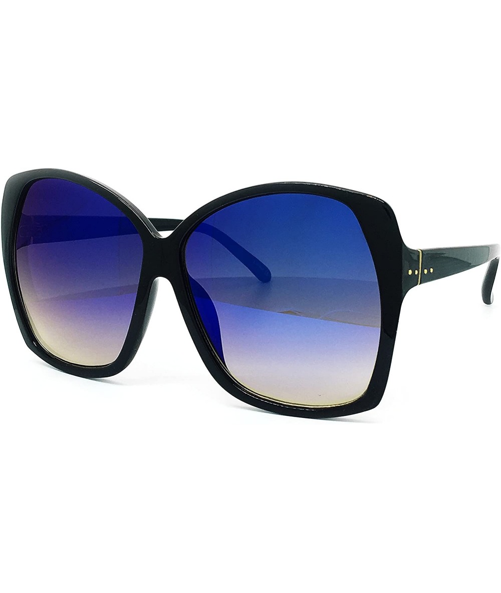 Sport 7206 Premium Oversize XXL Mirror Women Fashion Retro Sunglasses - Oversized - CW1854NG424 $18.00