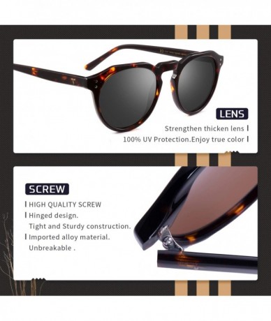 Rectangular Polygon Acetate Sunglasses polarized women black sunglasses Vintage Sun Glasses HD UV Protection - C218INUMIDK $8.08