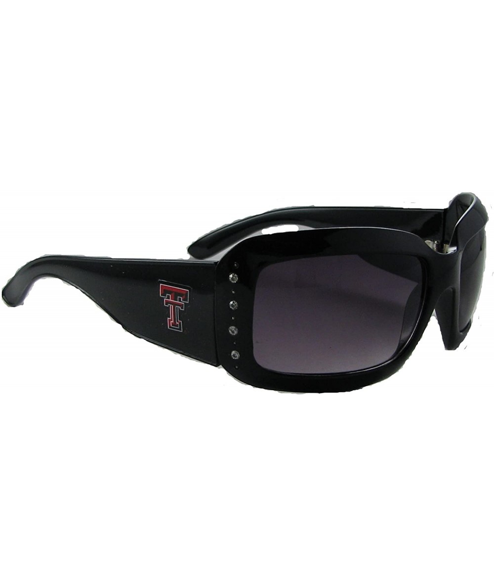 Sport Texas Tech Red Raiders TTU Crystal Black Fashion Sunglasses S4JT - CE11CMI58SJ $12.76