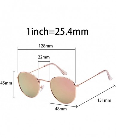 Round Fashion Colorful Round Sunglasses Women Luxury Metal Sunglasse Summer Outdoor UV400 Eyewear Zonnebril Dames - CW197A22Q...