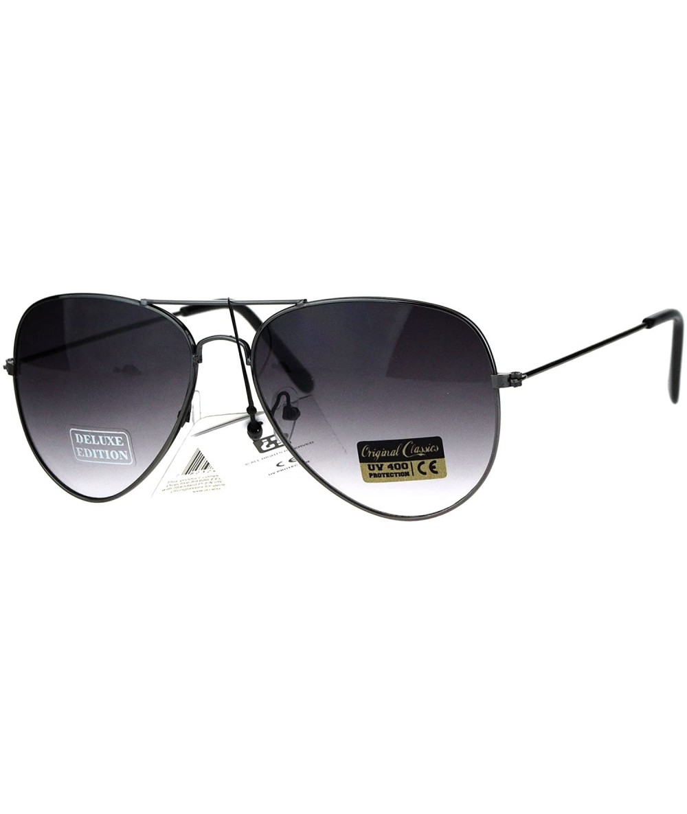 Luxury Rimless Rectangle Air Force Officer Style Sunglasses