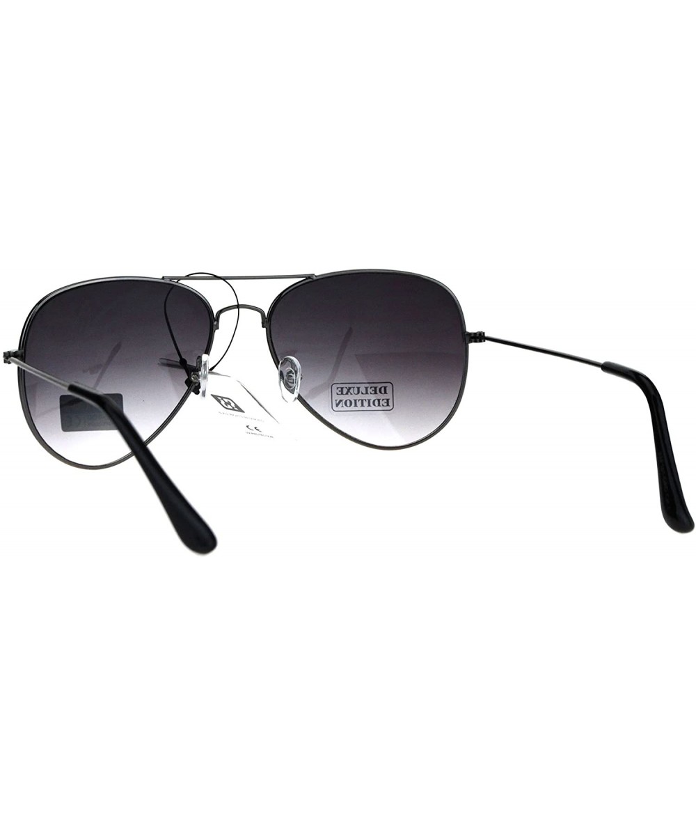 Luxury Rimless Rectangle Air Force Officer Style Sunglasses