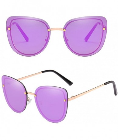 Sport Outdoor Mens Womens Cats Style Eyeglasses UV Protection for Driving Holiday - Purple - C618DMQUHOK $14.64