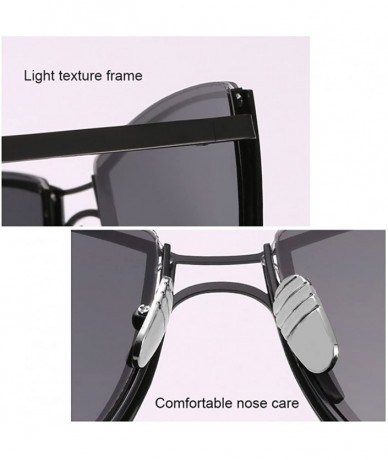 Square Square Retro Outdoor Travel Unisex Sunglasses with Exquisite Metal Frame - Purple - CR18CGON3DC $14.76