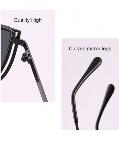 Square Square Retro Outdoor Travel Unisex Sunglasses with Exquisite Metal Frame - Purple - CR18CGON3DC $14.76