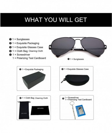 Square Classic Polarized Sunglasses Mirrored Protection - Black Frame Grey Lens - CF18Q9KY9RU $10.90