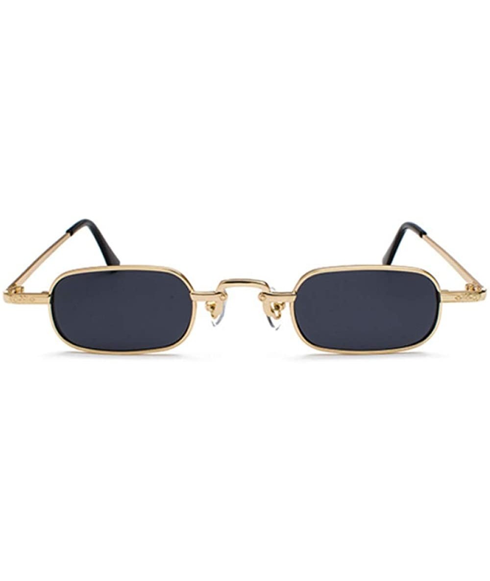 Men's Vintage Steampunk Sunglasses Retro Metal Square Trendy Brand