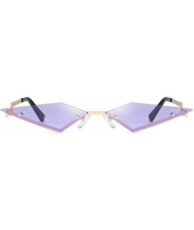 Oval Sunglasses Colorful Vintage Eyewear Glasses - Purple - CA196MH9GDR $8.65
