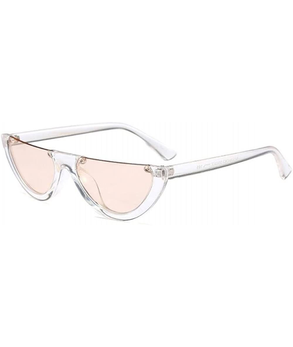 Goggle Classic Half Frame Cat Eye Sunglasses Mod Style For Men Women - C10 - CK18CMYNQ39 $22.32