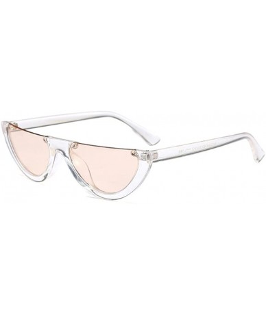 Goggle Classic Half Frame Cat Eye Sunglasses Mod Style For Men Women - C10 - CK18CMYNQ39 $22.32