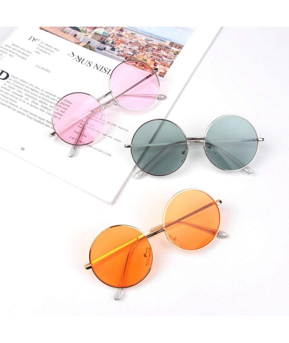 Buy GREEN RETRO ROUND-FRAME SUNGLASSES for Women Online in India