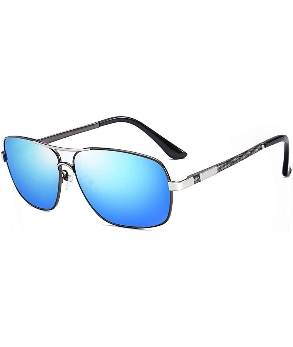 Rectangular Personalized Polarized Sunglasses Rectangular Boyfriend - CB18SXZZO7A $9.57