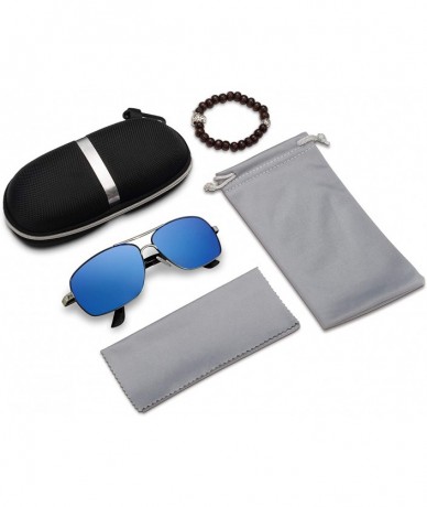 Rectangular Personalized Polarized Sunglasses Rectangular Boyfriend - CB18SXZZO7A $9.57