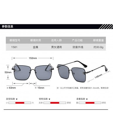 Sport New Square Sunglasses New Frameless Metal Sunglasses Box Sunglasses - CE18SL80ORK $31.11