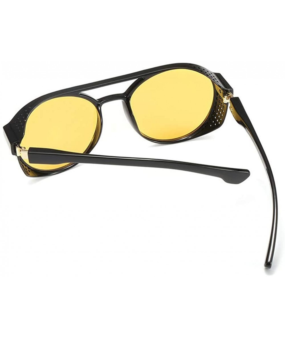 Luxury High Quality Vintage Large Frame Goggles Black Yellow Shades One  Piece Oversized Sunglasses For Women Men Square Eyewear - AliExpress