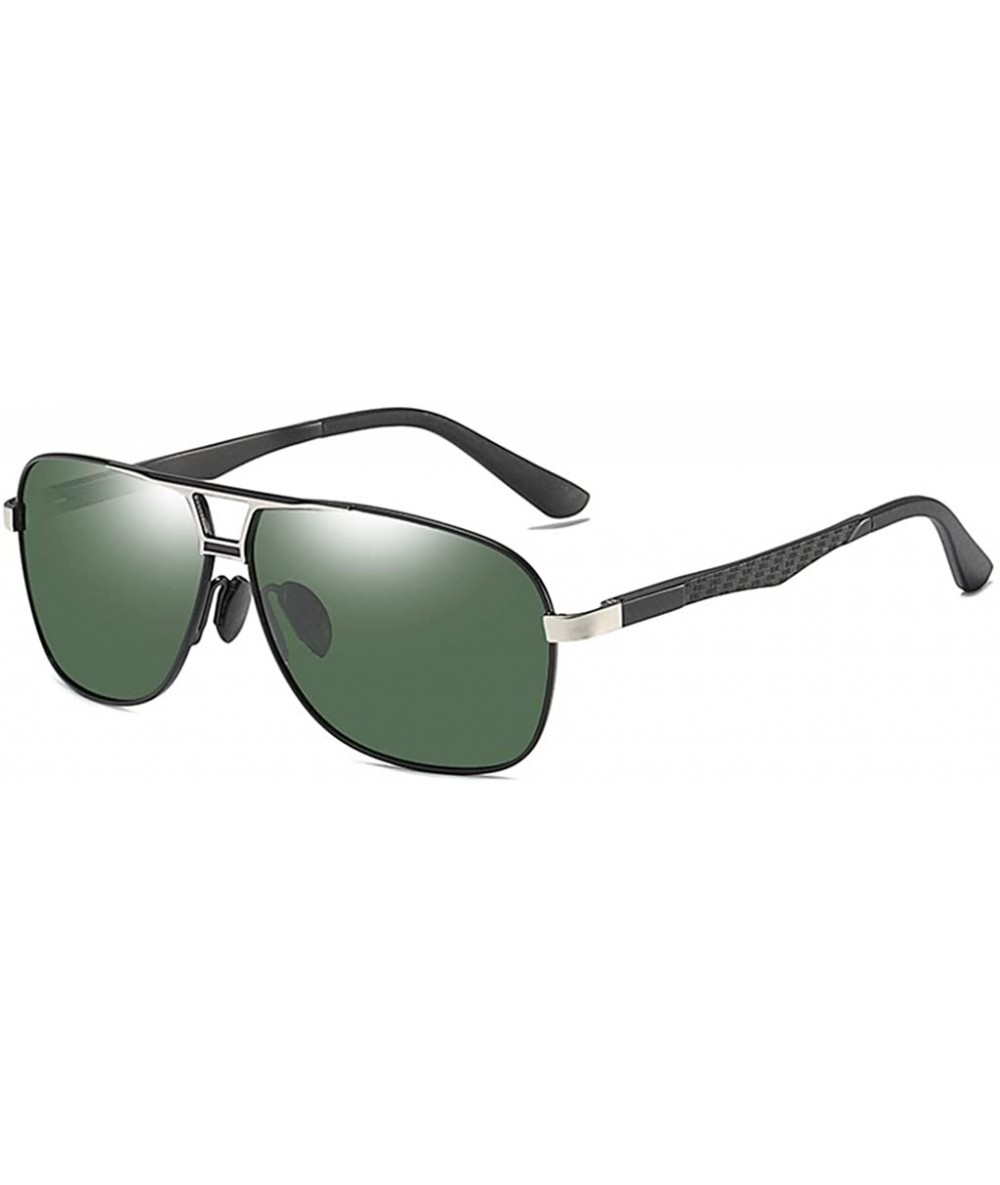 Oval Sunglasses Polarized Antiglare Anti ultraviolet Travelling - Blackish Green - CO18WS2ZZXN $25.50