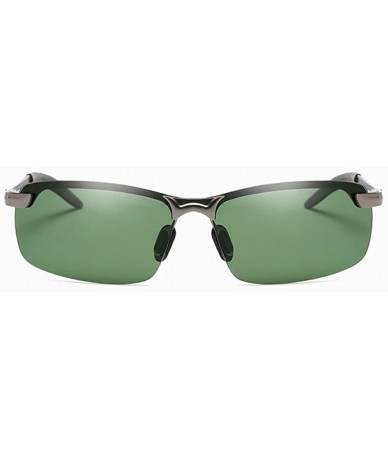 Sport Sport Polarized Sunglasses Mens Driving aviator Sun Glasses men polarized shades - Black/Green - CC184AC3NSE $11.81