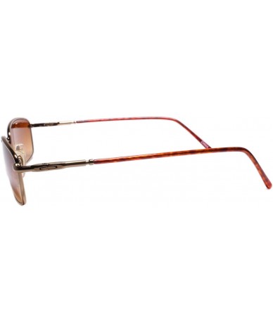 Rectangular Deadstock Genuine Vintage 90s Style Hip Hop Rectangle Sunglasses - Brown - CG18WC6M2I5 $11.86