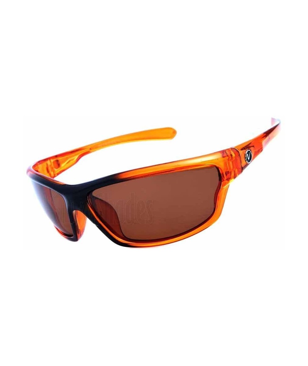 Sport Polarized Sunglasses Mens Sport Running Fishing Golfing Driving Glasses-Orange - C811SJTTN6X $9.61