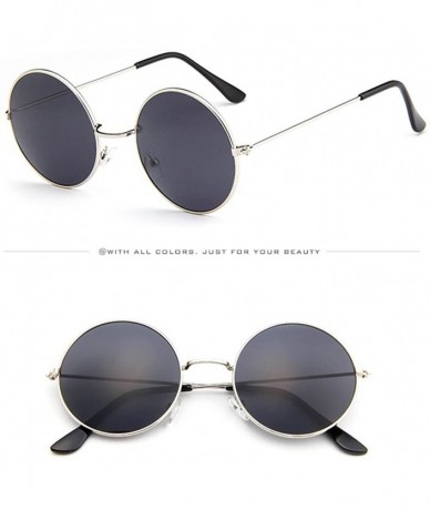 Sport Women Men Vintage Retro Driving Round Frame Glasses-Unisex Sunglasses Eyewear - A - CT18Q53R8EO $8.69