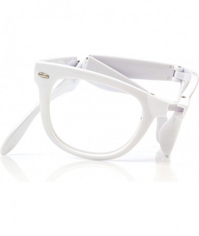 Aviator Premium Folding Diffraction Glasses - White - CN185SG5WWY $11.87