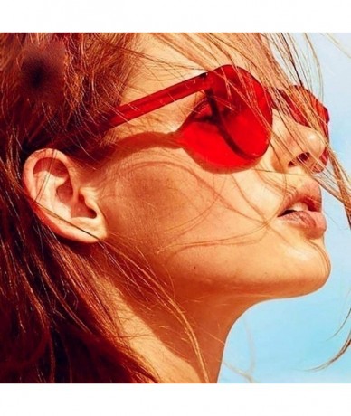 Round Unisex Fashion Candy Colors Round Outdoor Sunglasses Sunglasses - Red - CT199HA5DNA $12.51