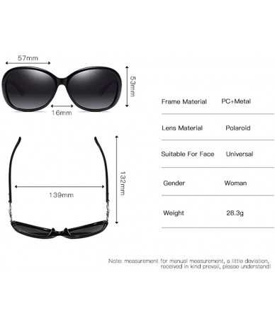 Oversized Women's Fashion Vintage Polarized TAC Sunglasses Round Frame 100% UV protection - B - C9198NZCIC0 $20.63