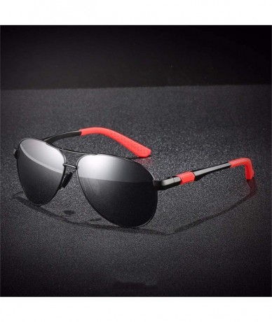 Aviator Male Polarizing Sunglasses Aluminum Magnesium Polarizing Sunglasses Toad Glasses Fishing Glasses Driving - A - CN18QO...