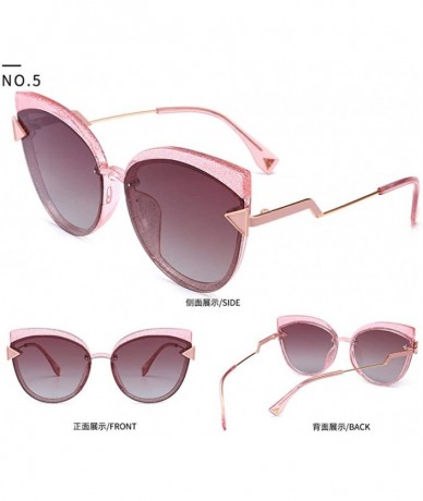 Aviator Fashion Sunglasses Driving Driving Big Box Mirror Tide Classic Sunglasses - C618XD874K2 $53.57