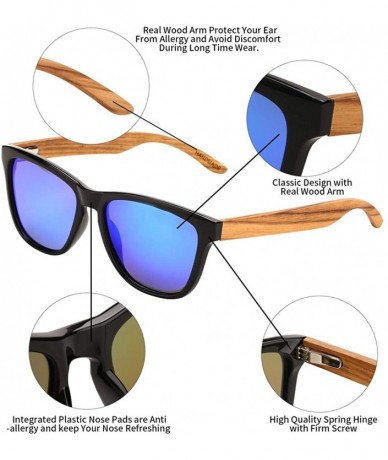 Sport Polarized Sunglasses Classic Design Protection - Blue - CL18RDKQA6R $15.42