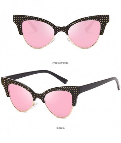 Cat Eye Sunglasses for Women Cat Eye Vintage Sunglasses Retro Glasses Eyewear UV 400 Protection - Pink - CN18QX40OWI $10.20