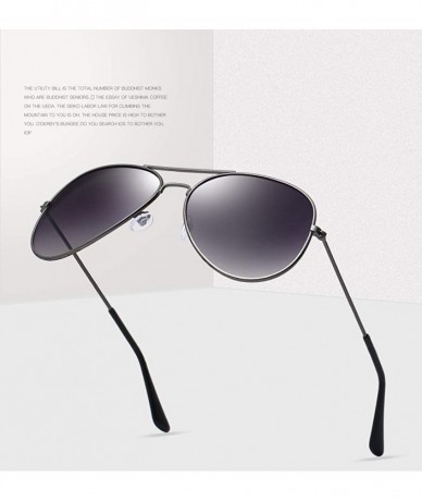 Round Fashion Retro Round Sunglasses Unisex Adult Polarized Driving Anti-UVA UVB Sunglasses - Blue-silver - CS18X53GWM4 $14.22