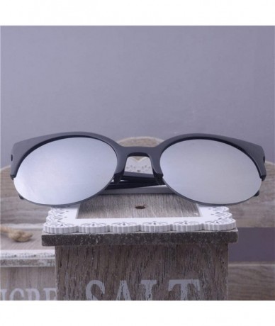 Round 2020 Retro Designer Super Round Circle Glasses Cat Eye Women's Sunglasses Glasses Goggles (Color Tea) - Tea - CH199EKK6...