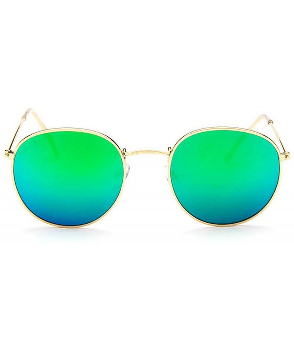 Round 2019 Retro Round Sunglasses Women Brand Designer Sun Glasses Alloy Mirror Ray Female Oculos De Sol - CJ197A2C398 $28.25