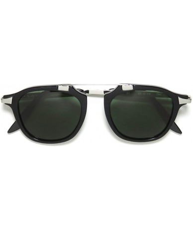 Rectangular Nabil Womens/Ladies Designer Full-rim 100% UVA & UVB Lenses Sunglasses/Shades - Black - CW193Q92SOR $41.64