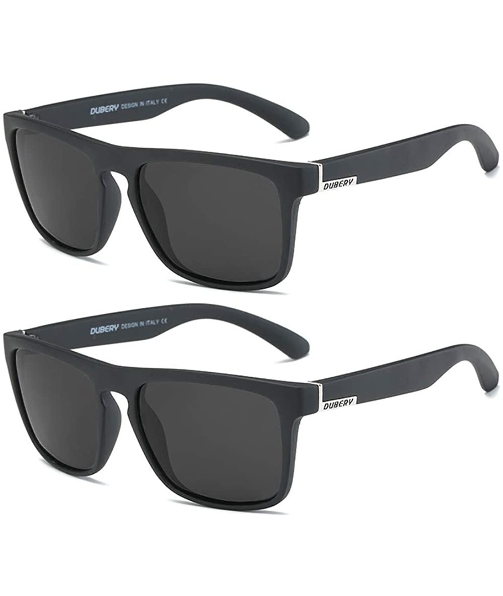 Polarized Sunglasses for Men and Women Semi-Rimless Frame Driving Sun  glasses 100% UV Blocking (2 Pack) 