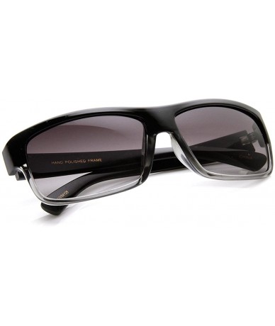 Sport Modern Rectangular Action Sports Sunglasses (Matte-Black) - CJ11MV5AFZX $12.14