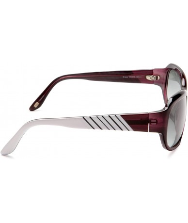 Rectangular Women's Spectator Oversized Sunglasses - Grape Frame/Grey Lens - CR11533N2VF $20.39