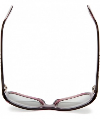 Rectangular Women's Spectator Oversized Sunglasses - Grape Frame/Grey Lens - CR11533N2VF $20.39