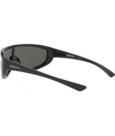 Sport mens An4264 Clayface Shield Sunglasses Shield Sunglasses - Gloss Black/Grey - C718Z3HXK9K $38.07