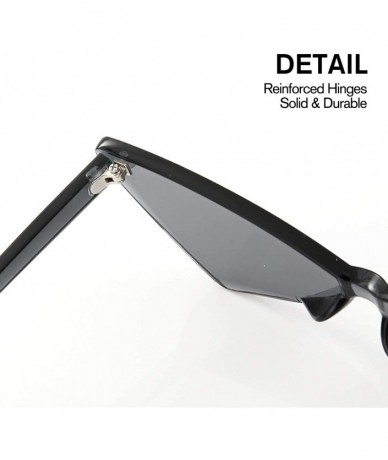 Sport Triangle Rimless Sunglasses One Piece Colored Transparent Sunglasses For Women and Men - Dark Gray - C818LAOK0LO $10.82