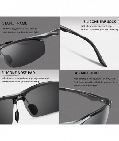 Polarized Men's Sunglasses Fishing Golf Driving Sports Anti Glare Glasses 