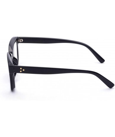 Square Blocking Glasses Computer Eyewear Relieve Headaches - Black - CX197HANS02 $10.71